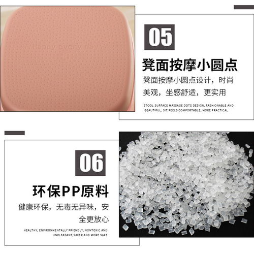 加厚塑料凳子家用板凳高凳時尚簡約客廳餐桌塑膠椅經濟型膠凳椅子